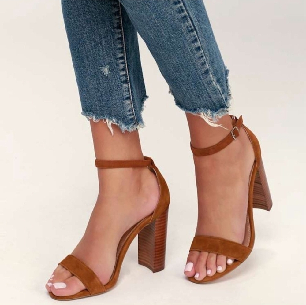 Steve Madden, Chestnut Carrson Heel Sandals, 8½